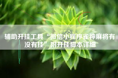 辅助开挂工具“微信小程序雀神麻将有没有挂”附开挂脚本详细