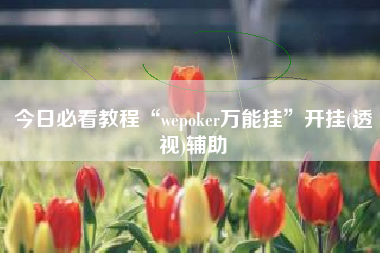 今日必看教程“wepoker万能挂”开挂(透视)辅助