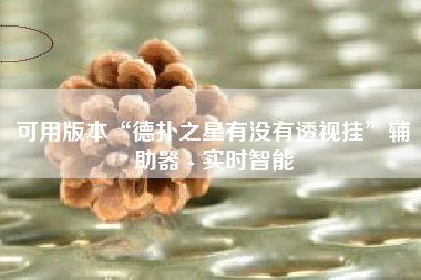 可用版本“德扑之星有没有透视挂”辅助器 - 实时智能