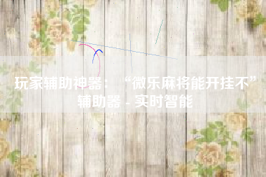 玩家辅助神器：“微乐麻将能开挂不	”辅助器 - 实时智能