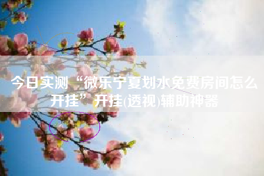 今日实测“微乐宁夏划水免费房间怎么开挂	”开挂(透视)辅助神器