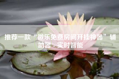 推荐一款“微乐免费房间开挂神器”辅助器 - 实时智能