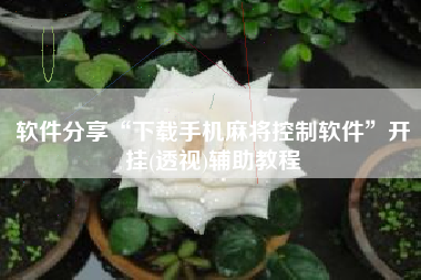 软件分享“下载手机麻将控制软件	”开挂(透视)辅助教程