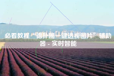 必看教程“德扑圈一键透视图片”辅助器 - 实时智能
