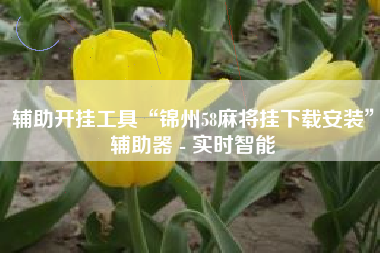 辅助开挂工具“锦州58麻将挂下载安装	”辅助器 - 实时智能