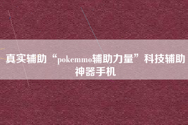 真实辅助“pokemmo辅助力量”科技辅助神器手机