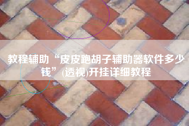 教程辅助“皮皮跑胡子辅助器软件多少钱”(透视)开挂详细教程