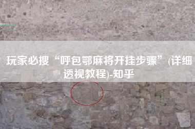 玩家必搜“呼包鄂麻将开挂步骤”(详细透视教程)-知乎