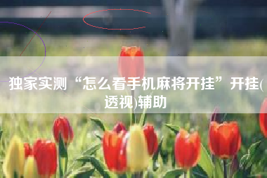独家实测“怎么看手机麻将开挂”开挂(透视)辅助