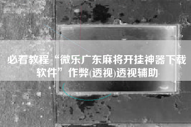 必看教程“微乐广东麻将开挂神器下载软件”作弊(透视)透视辅助